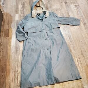 Fs limited size 16 light grayish green trench coat